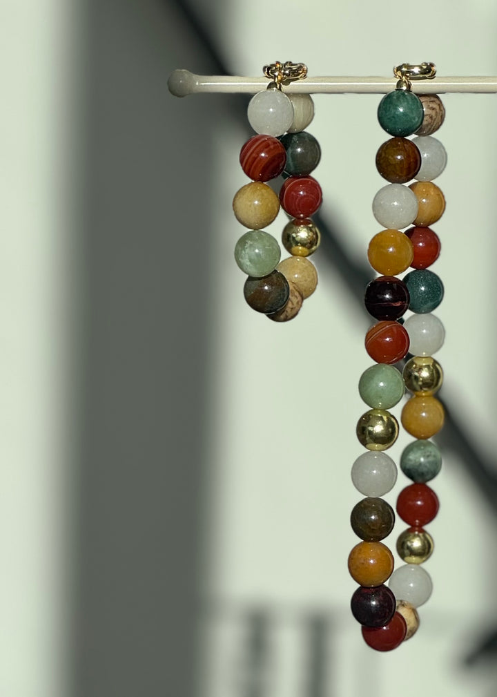Mixed Gemstone Necklace 16mm