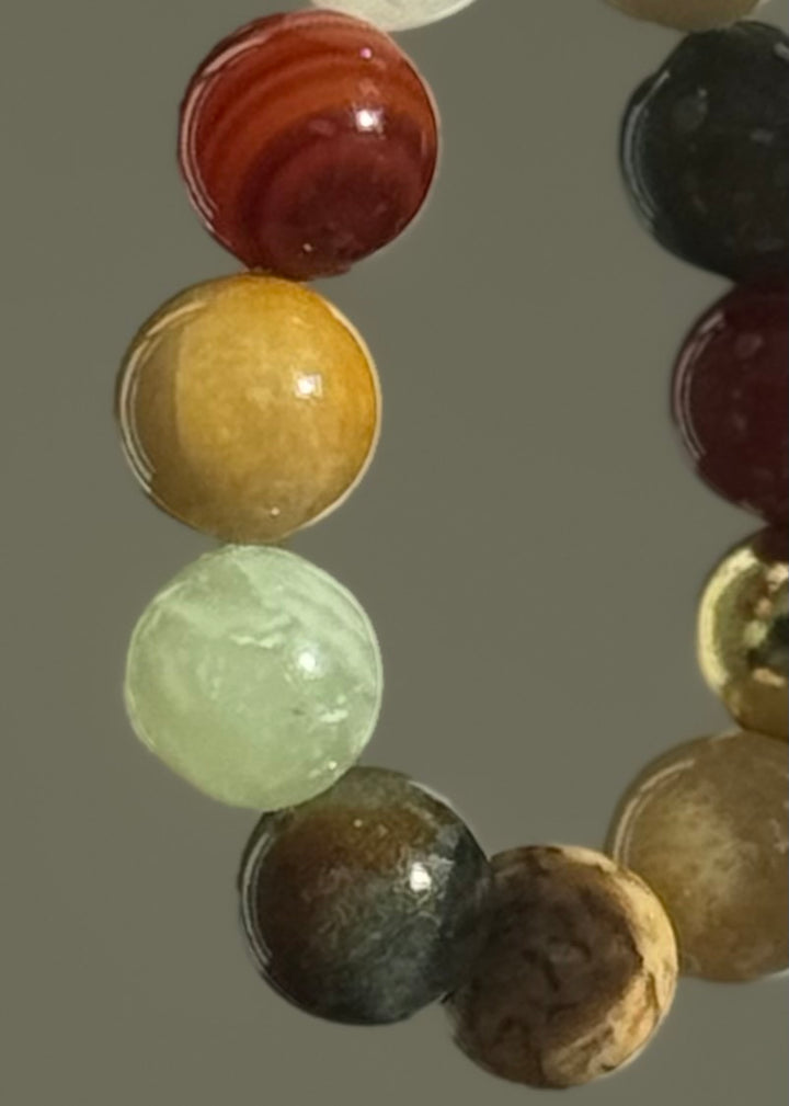 Mixed Gemstone Necklace 16mm