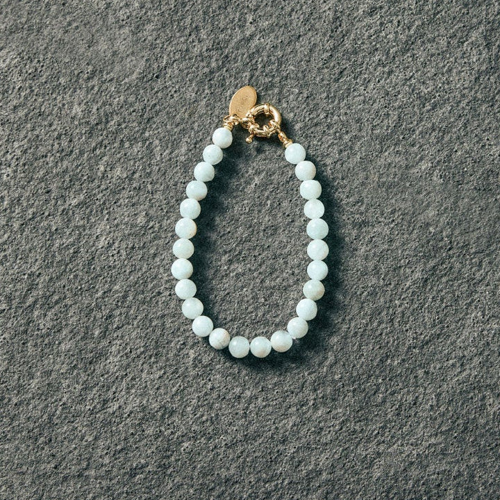 Aquamarine bracelet 6mm