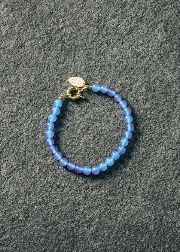 Blue agate bracelet 6mm