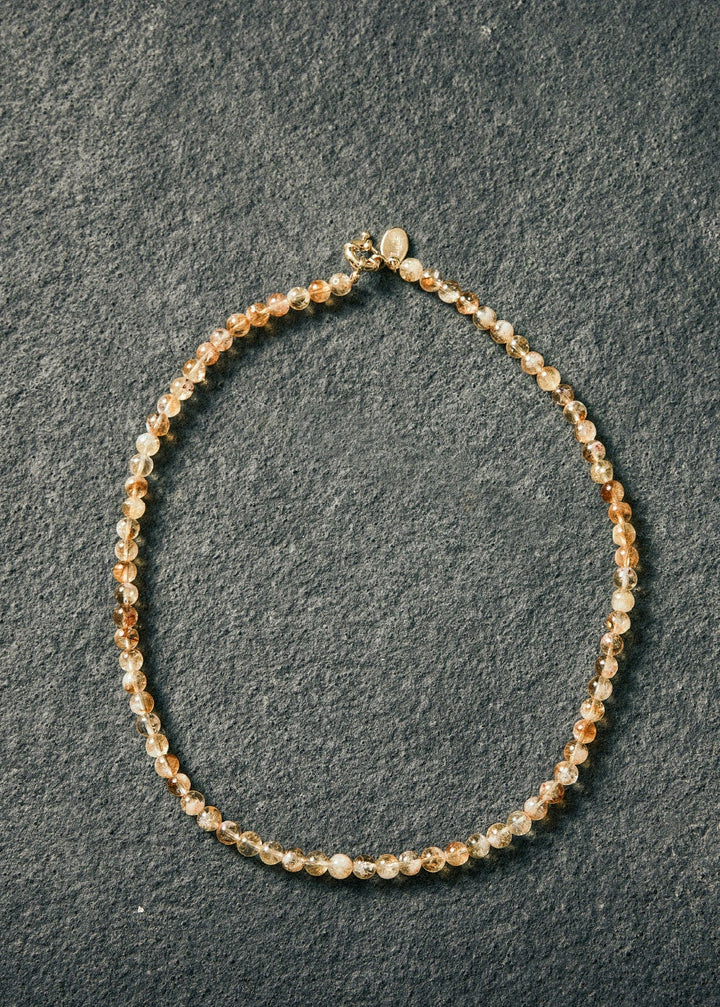 Citrine Necklace 6mm