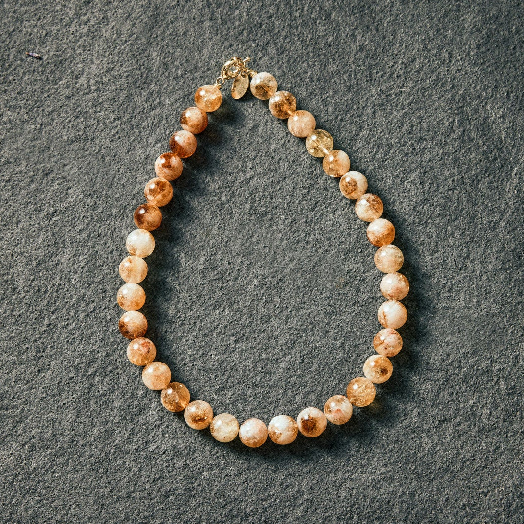 Citrine Necklace 12mm