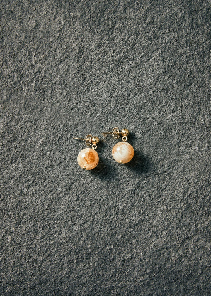 Citrine earrings 12mm