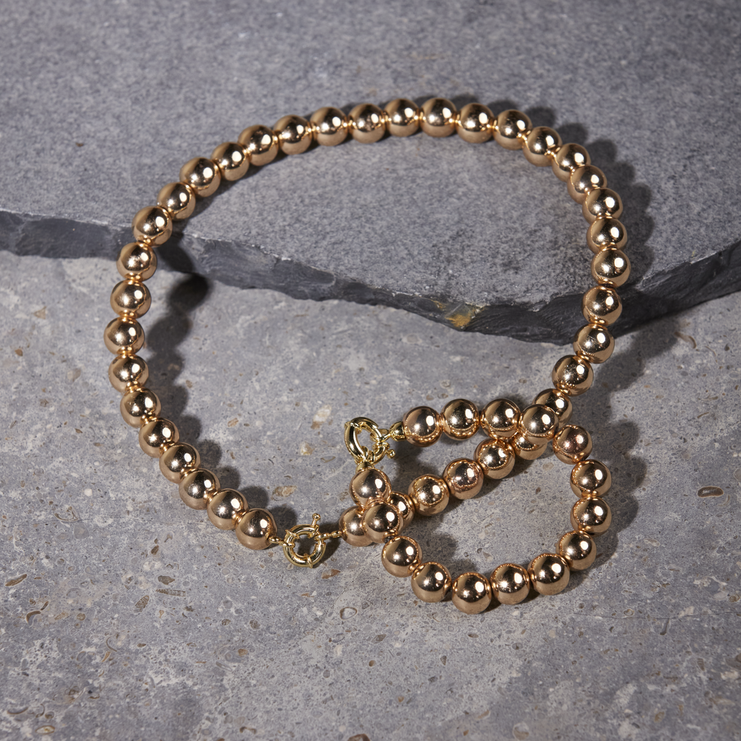 Gold Hematite Bracelet 12mm