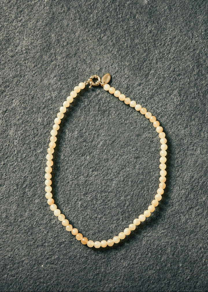 Honey jade necklace 6mm
