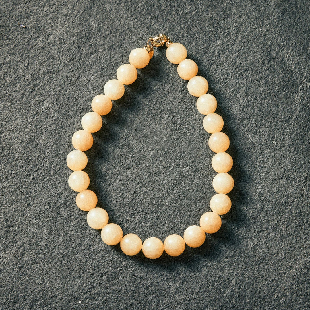 Honey Jade Necklace 16mm