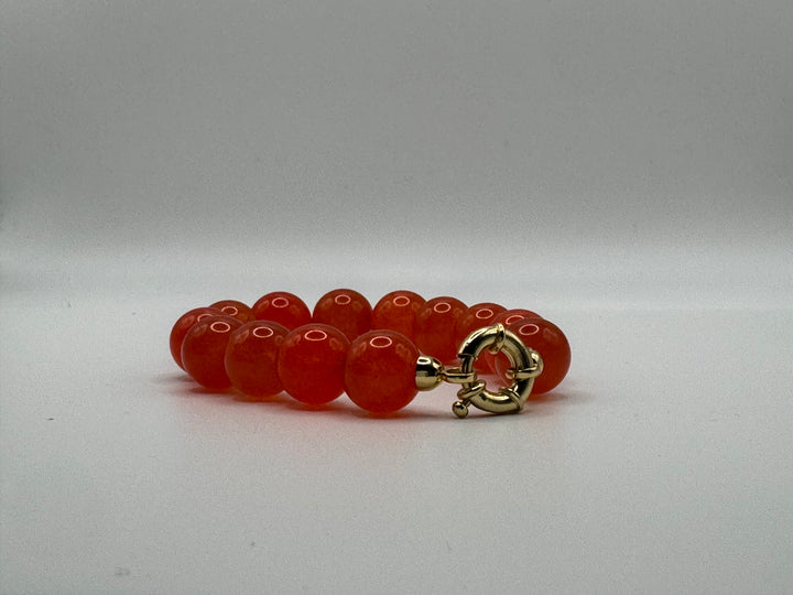 Orange Jade Bracelet