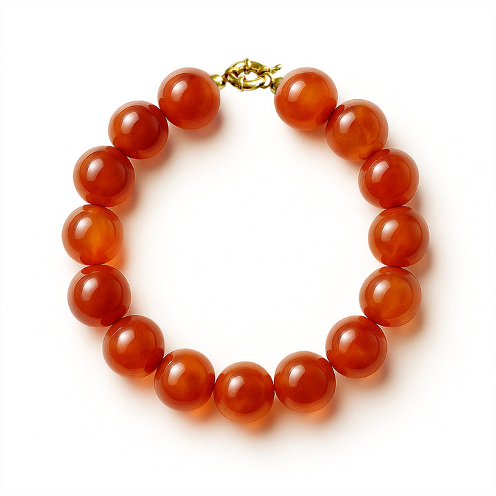 Orange Jade Bracelet