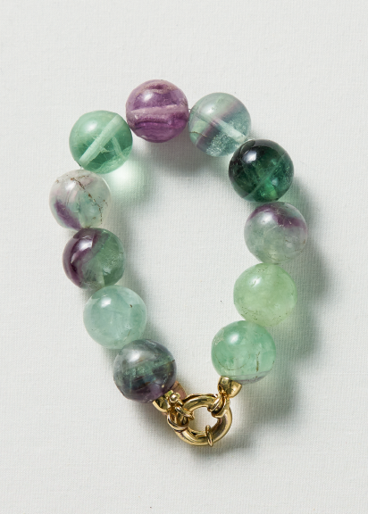Rainbow fluorite bracelet 16mm