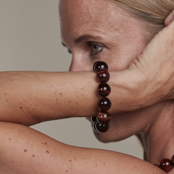 Red Tigereye Bracelet 16mm