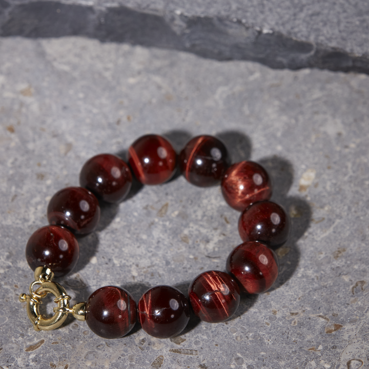 Red Tigereye Bracelet 16mm