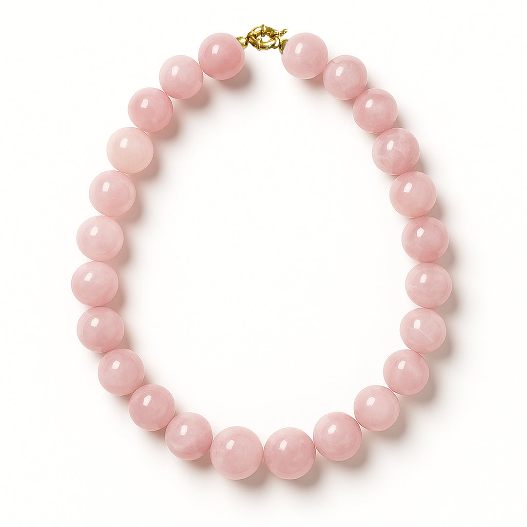 Rose Quartz Necklace 14mm