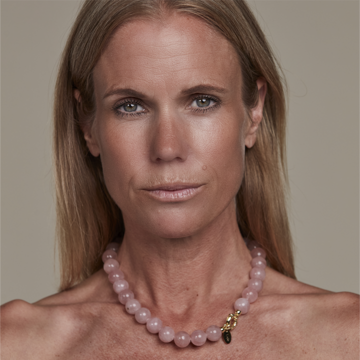 Rose Quartz Necklace 14mm