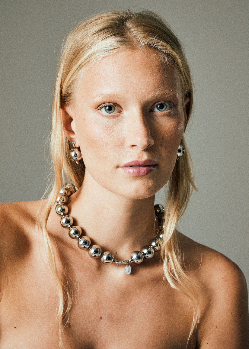 Silver-plated necklace 18mm
