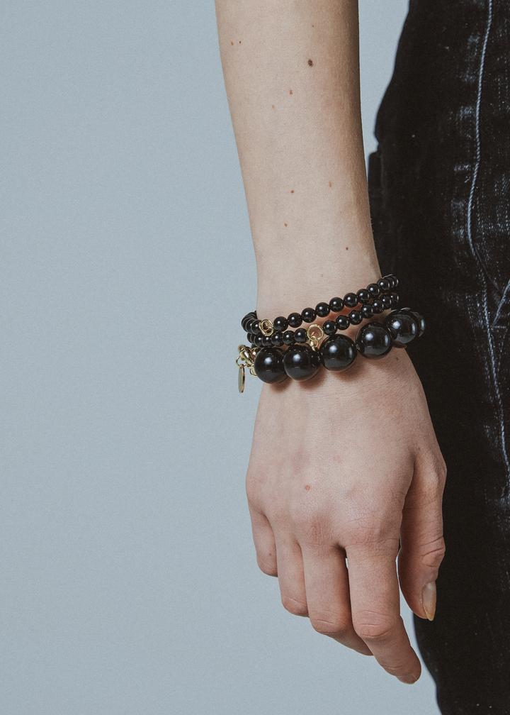 Black agate bracelet 6mm