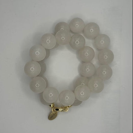 White Jade Necklace 16mm