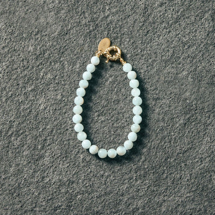 White striped agate bracelet 6mm