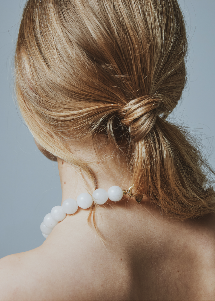 White jade necklace 16mm