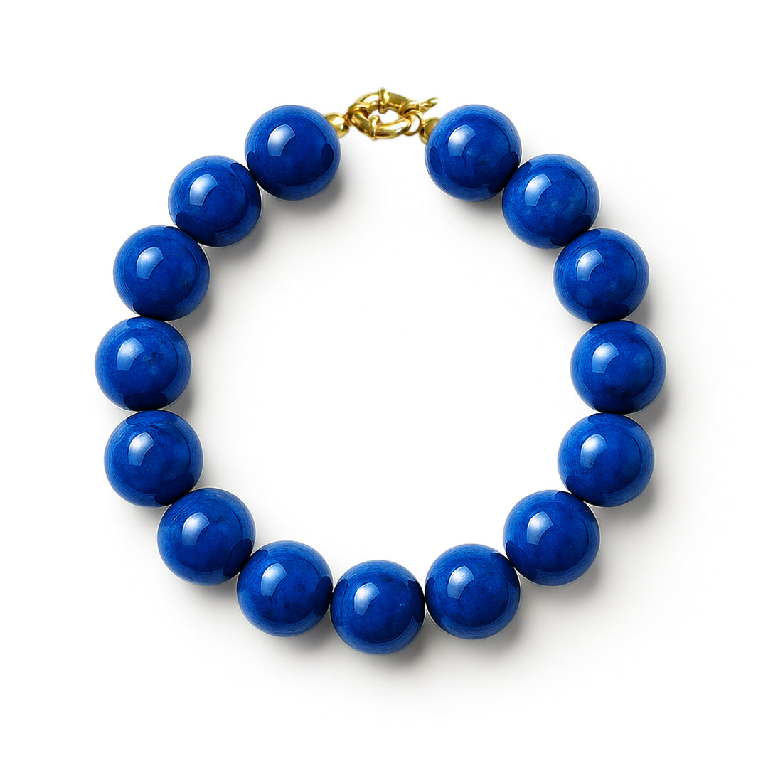 Blue Agate Bracelet 14mm